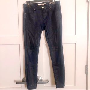Zara Oil Slick Jeans - Dark Navy Blue